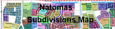 natomas Subdivisions map
